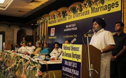 Hon’ble Member Shamina Shafiq attended the “National Seminar on Overseas Marriage” held on 30th May, 2012 at Jalandhar, Punjab