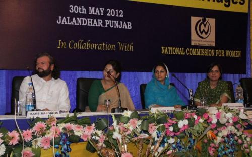 Hon’ble Member Shamina Shafiq attended the “National Seminar on Overseas Marriage” held on 30th May, 2012 at Jalandhar, Punjab