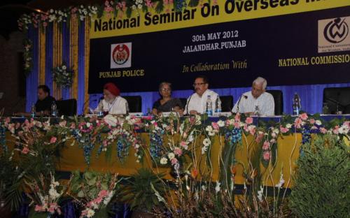 Hon’ble Member Shamina Shafiq attended the “National Seminar on Overseas Marriage” held on 30th May, 2012 at Jalandhar, Punjab