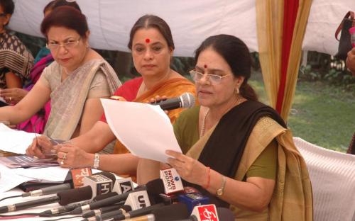 Press conference on Indecent Representation of Women - Act and Initiatives of NCW