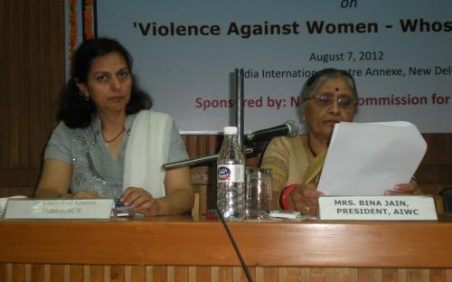 Dr. Charu WaliKhanna and Shamina Shafique, Members NCW, attend seminar on “ Violence against Women - Whose concern”