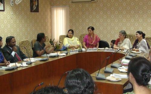 Mrs Mireille Martin, Hon’ble Minister of Gender Equality Child Development and Family welfare, Republic of Mauritius visited the Commission with H.E Dr A. K. Jagessur GOSK High Commissioner and Mrs. N. Bauhadoor Pillay Ponniswamy Second Secretary