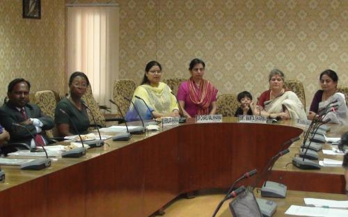 Mrs Mireille Martin, Hon’ble Minister of Gender Equality Child Development and Family welfare, Republic of Mauritius visited the Commission with H.E Dr A. K. Jagessur GOSK High Commissioner and Mrs. N. Bauhadoor Pillay Ponniswamy Second Secretary