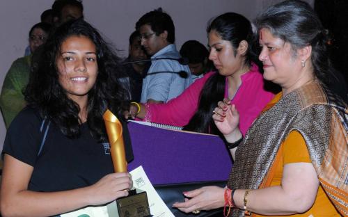 Ms. Mamta Sharma , Hon’ble Chairperson, NCW, was the Chief Guest at “Durlabhji Junior Squash Championship 2012 in association with Jaipur Club Ltd.” organised by Surbhi Misra Sports Foundation(SMSF)