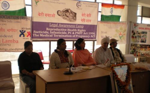 Dr. Charu WaliKhanna Member NCW, Chief Guest at legal awareness camp on “Reproductive Health Rights, Foeticide, Infanticide, PC & PNDT Act, 1994, and The Medical Termination of Pregnancy ACT” held on 21 and 22 September, 2012