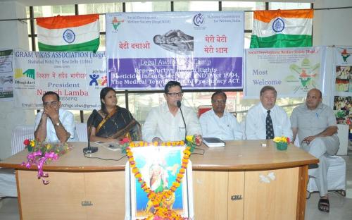 Dr. Charu WaliKhanna Member NCW, Chief Guest at legal awareness camp on “Reproductive Health Rights, Foeticide, Infanticide, PC & PNDT Act, 1994, and The Medical Termination of Pregnancy ACT” held on 21 and 22 September, 2012