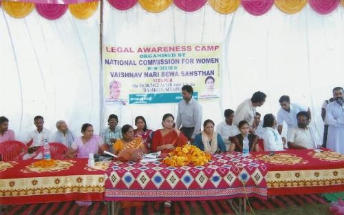 Member Shamina Shafiq attended Legal Awareness Camp, organized by Vaishnav Nari Seva Sansthan, Sitapur