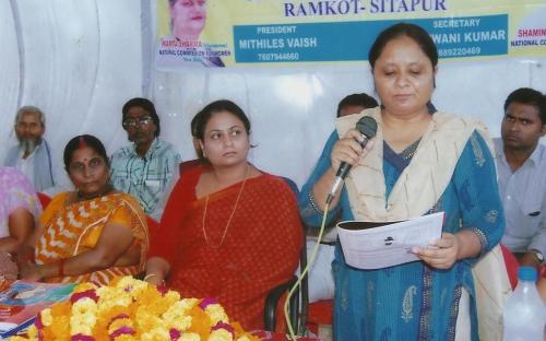 Member Shamina Shafiq attended Legal Awareness Camp, organized by Vaishnav Nari Seva Sansthan, Sitapur