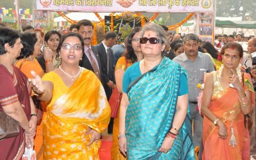 Ms. Mamta Sharma, Hon’ble Chairperson, NCW was the chief Guest and inaugurated the welfare exhibition; organize by Himveer Wives Welfare 