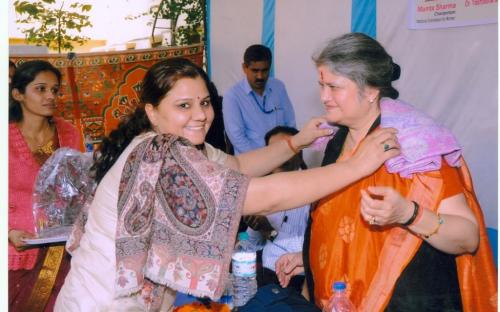 Ms. Mamta Sharma, Hon’ble Chairperson, NCW with Ms. Hemlata Kheria, Member attended a seminar on “Violence Against Women” at G D College, Alwar