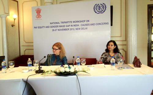 Dr. Charu WaliKhanna Member, NCW was Chief Guest at National Tripartite Workshop on Pay Equity and Gender Wage Gap in India: Causes and Concerns held on 26-27 November, 2012