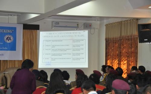 Ms. Wansuk Syiem, Member, NCW was chief guest at a seminar on “Rape and Human Trafficking” on 1st February, 2013 at Aizwal