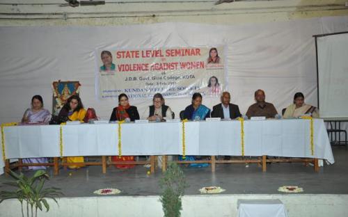 Hon’ble Chairperson along with Member Hemlata Kheria were the chief guest at State Level seminar on “Violence Against Women” at Kota, Rajasthan