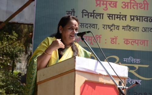 Ms. Nirmala Samant, Member, NCW was the chief guest in a program organized by Dombiwali Women’s Forum, Mumbai