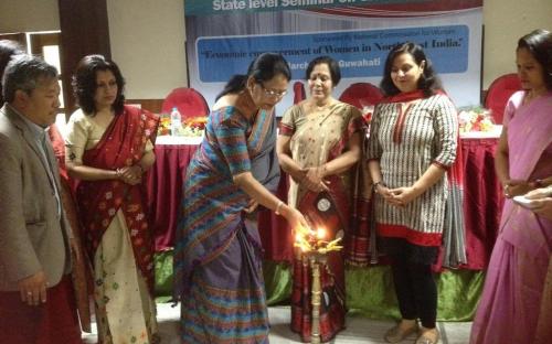 Dr. Charu WaliKhanna, Member, NCW was Chief Guest at seminar on ‘Globalization viz-a-viz Economic Empowerment of Women in North East India’ held at Guwahati, Assam