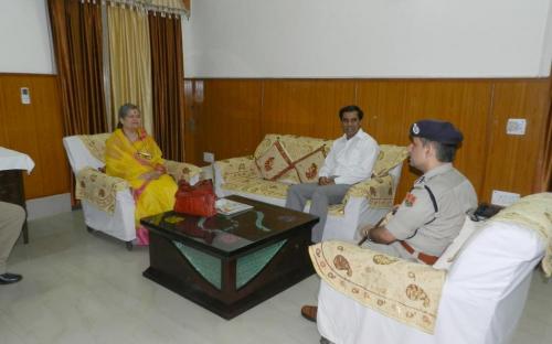 Ms. Mamta Sharma, Chairperson, NCW visited district Alwar, Rajasthan and met various local leaders and administrative officers