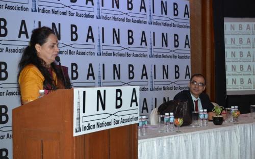 Ms Nirmala Samant Prabhavalkar, Member, NCW attended Indian National Bar Association (INBA), Mumbai Conference, held