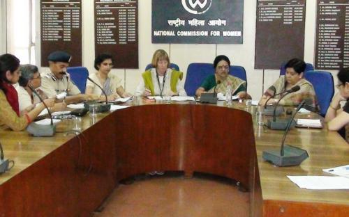 Hon'ble Chairperson, NCW at the meeting of the working group with UNIFEM