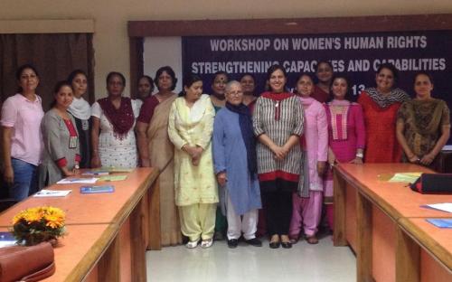 Dr. Charu WaliKhanna, Member, NCW, Chief Guest at the workshop ‘Women’s Human Rights – Strengthening Capacities and Capabilities’ at Chandigarh