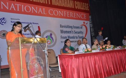 Smt. Mamta Sharma, Hon’ble Chairperson, NCW was the Chief Guest for the National Conference on "Revisiting Issues of Women Security from womb to tomb"