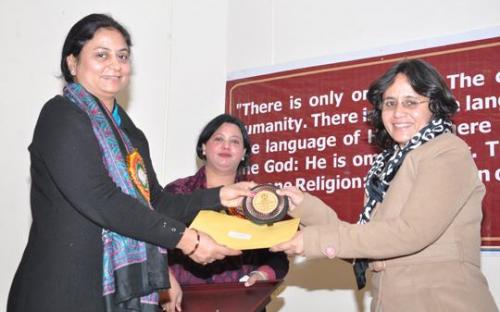 Dr. Zakir Hussain Foundation, Aligarh invited Member Shamina Shafiq, to the 10th Annual Function and National Seminar on "Vulnerability of the Contemporary Woman: Current Scenario"