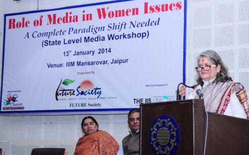 Smt. Mamta Sharma, Chairperson, NCW attended a State Level Workshop on “Role of Media in Women Issues – A Complete Paradigm Shift Needed” at IIIM Mansarovar, Jaipur