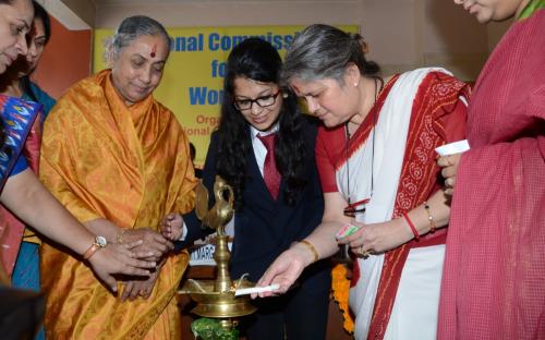 Hon'ble Chairperson organized a two-day National Consultation on 27th and 28th of February, 2014 at Jaipur, Rajasthan on "Prohibition of Atrocities against Women by Dehumanizing and Stigmatizing them in public"