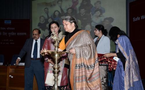 Smt. Mamta Sharma, Hon'ble Chairperson, NCW was Chief Guest at Inauguration of the Workshop on "Prevention of Sexual Harassment at the Workplace"