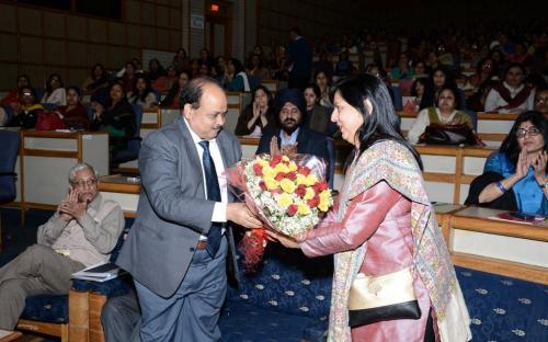 Smt. Mamta Sharma, Hon'ble Chairperson, NCW was Chief Guest at Inauguration of the Workshop on "Prevention of Sexual Harassment at the Workplace"