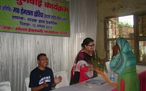   Ms. Hemlata Kheria, Member, NCW was Chief Guest to Public hearing organised by Social Development Foundation for Dalit and Backward people of the region with a majority of them being women