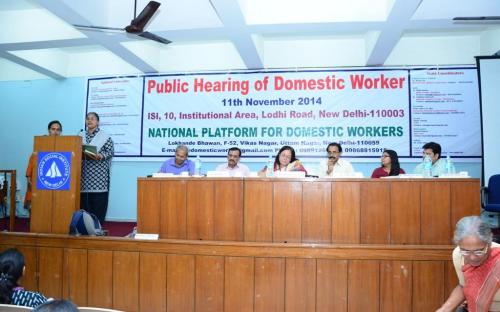 Chairperson, NCW attended the Public Hearing of Domestic Worker