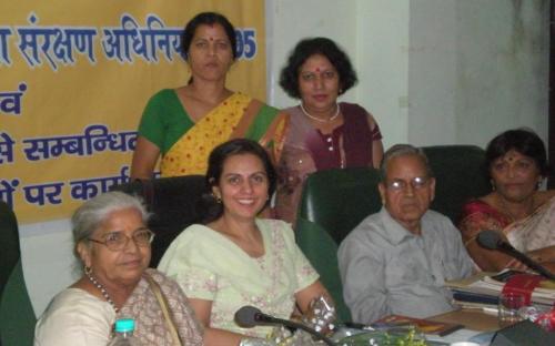 Dr. Ms Charu WaliKhanna, Member NCW with Smt S. Baluni Chairperson State Commission for Women and Vice CP Smt Kamlesh Singhal at Workshop on Domestic Violence