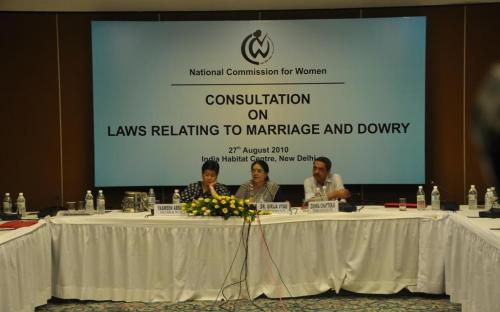 Consultation on "Laws Relating to Marriage and Dowry" at India Habitat Center, New Delhi