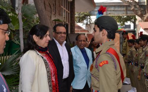 Dr. Charu WaliKhanna, Member NCW, Chief Guest at 63rd Republic Day Programme And Annual Prize Distribution Ceremony at Shiv Vani Model Senior School