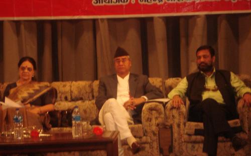 A political visit of Dr. Girija Vyas to Nepal