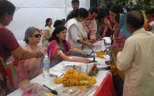 Mrs. Mamta Sharma, Chairperson NCW accompanied by Dr. Charu WaliKhanna, Member, NCW attended a Jan Sunwai Programme organized by the NGO Hamari Priyadarshini Ek Vichar at  Bhopal, Madhya