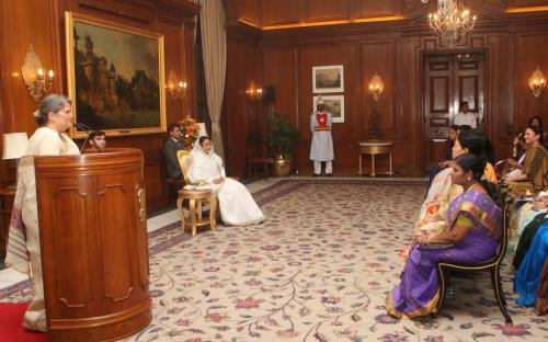 A delegation from the Commission visited her Excellency the President of India, Smt Pratibha Patil